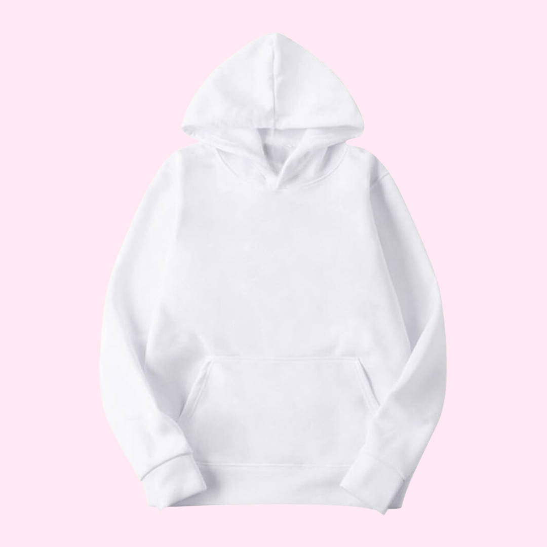 Sudadera blanca personalizable con apellido